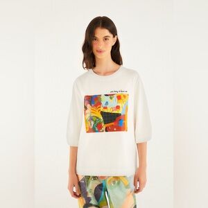 Farm Rio Popular Cafe Organic Cotton Box T-Shirt